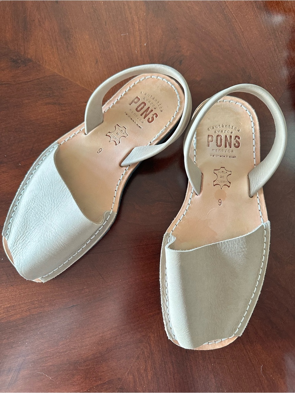 PONS Women’s Leather Slingback Sandals